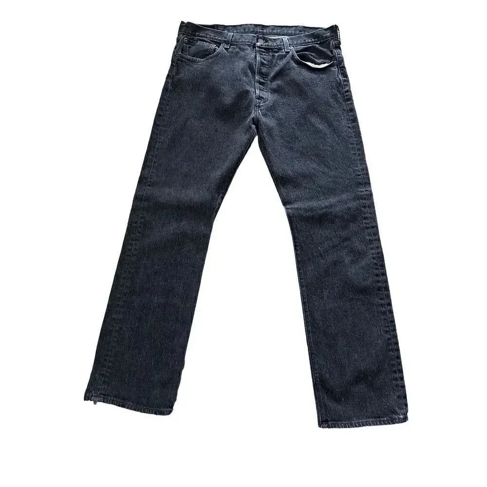 Levis men's black button fly jeans